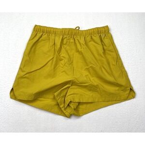 DSG Women's Woven Adventure Notched Shorts Size L Yellow 3" Water Repellent
